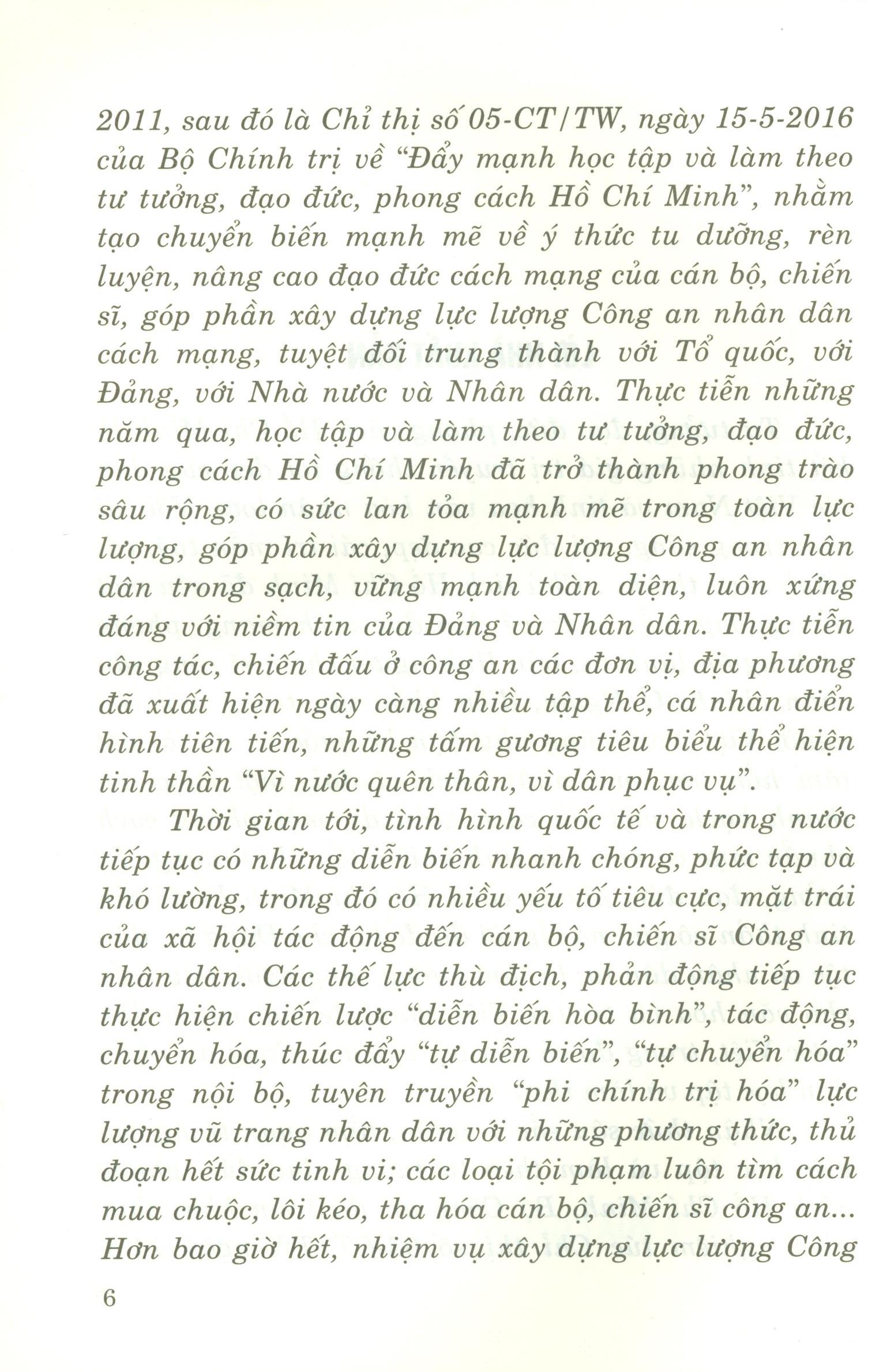 Công An Nhân Dân Học Tập và Làm Theo Tư Tưởng, Đạo Đức, Phong Cách Hồ Chí Minh