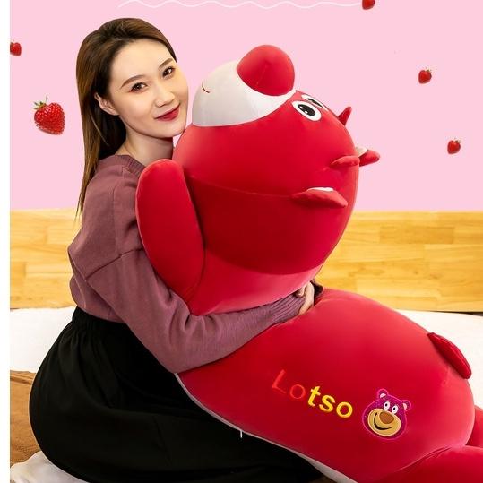 Gấu bông Lotso Đỏ siêu đáng yêu, Gấu Dâu hoạt hình cute