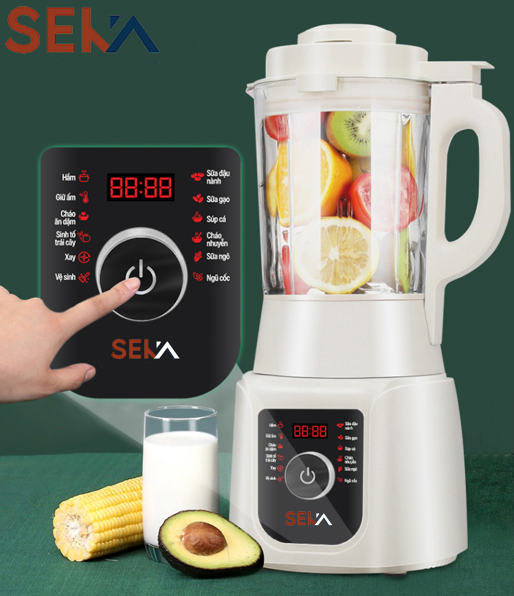 Máy làm sữa hạt đa năng SEKA E300 12 chức năng ưu việt dung tích 1.75l - Hàng chính hãng