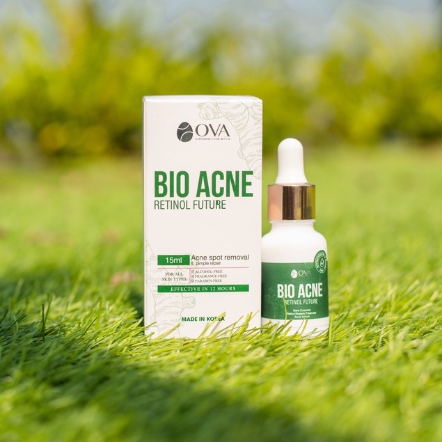 Serum giảm mụn mờ thâm lành tính chiết xuất thiên nhiên Bio Acne 15ml Ova Cosmetics