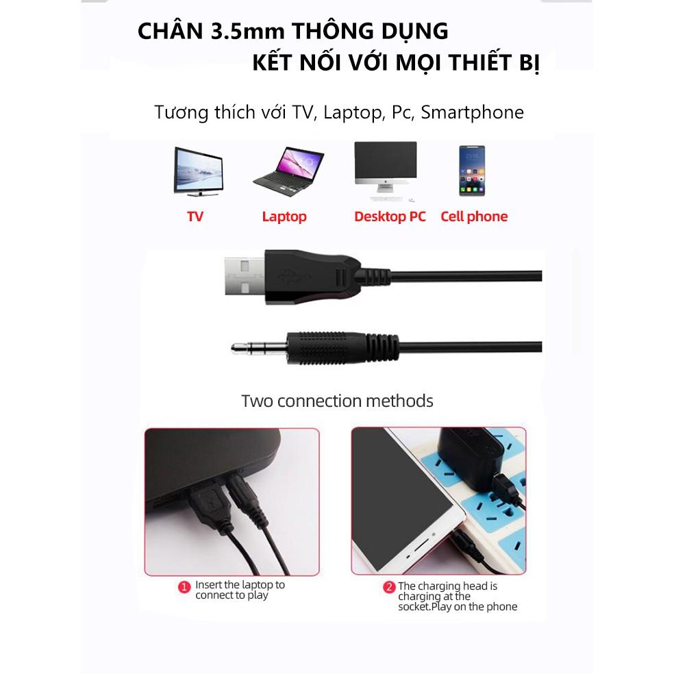 Loa máy vi tính để bàn mini bluetooth T 303 nghe nhạc công suất lớn giá rẻ kết nối không dây và có dây