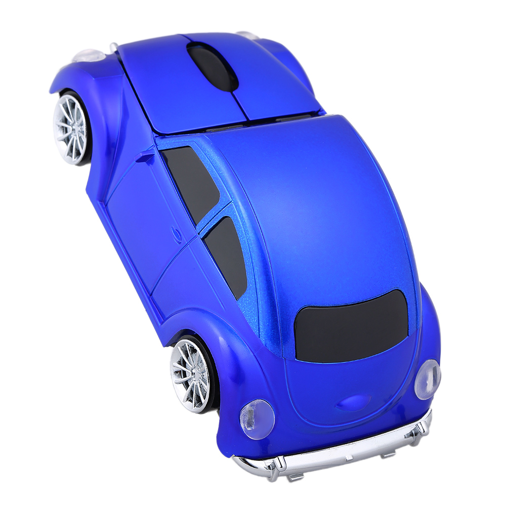 Chuột Hình Ô Tô Không Dây 2.4G USB 1000 DPI Với Bộ Thu Ánh Sáng LED Cho Máy Tính Xách Tay PC