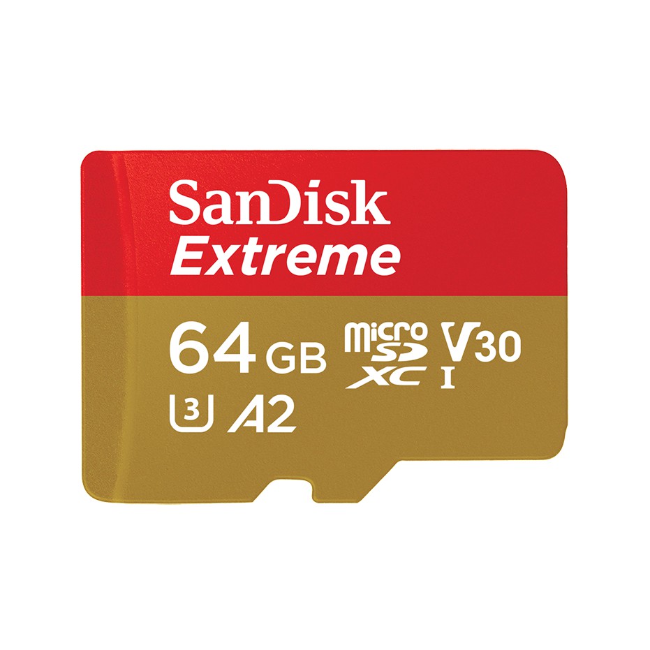 Thẻ Nhớ 64GB MicroSDXC SanDisk Extreme V30 A2 160MB/s  - Hàng Chính Hãng
