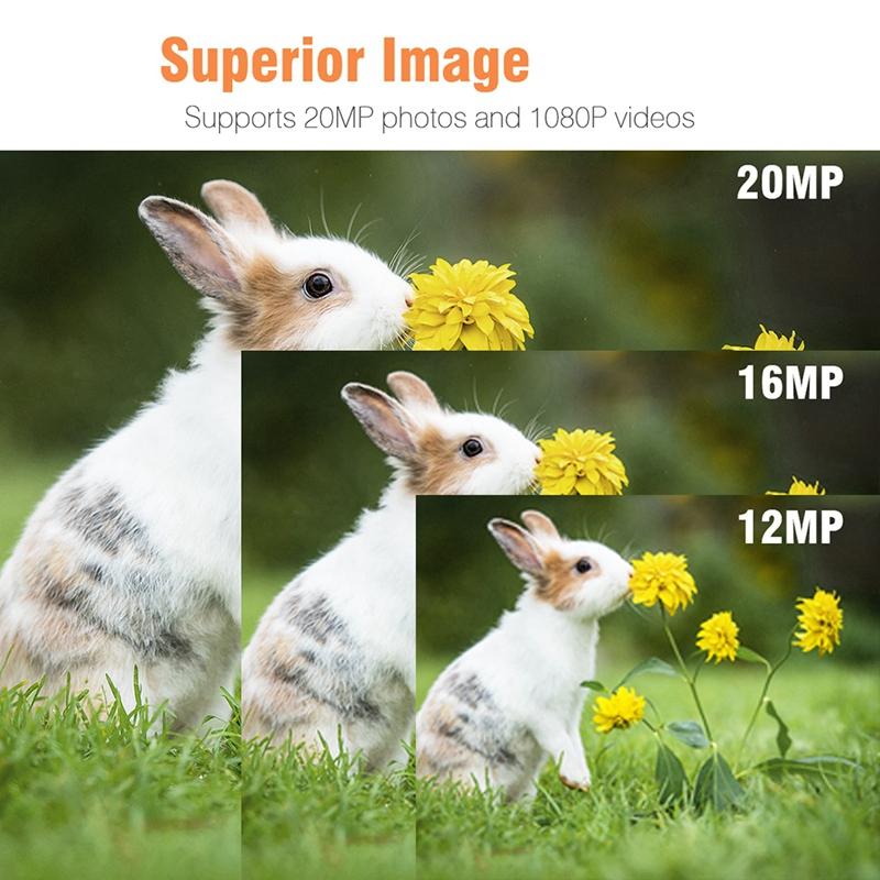 Camera săn bắn mini 1080p camera đường mòn hoang dã tầm nhìn ban đêm