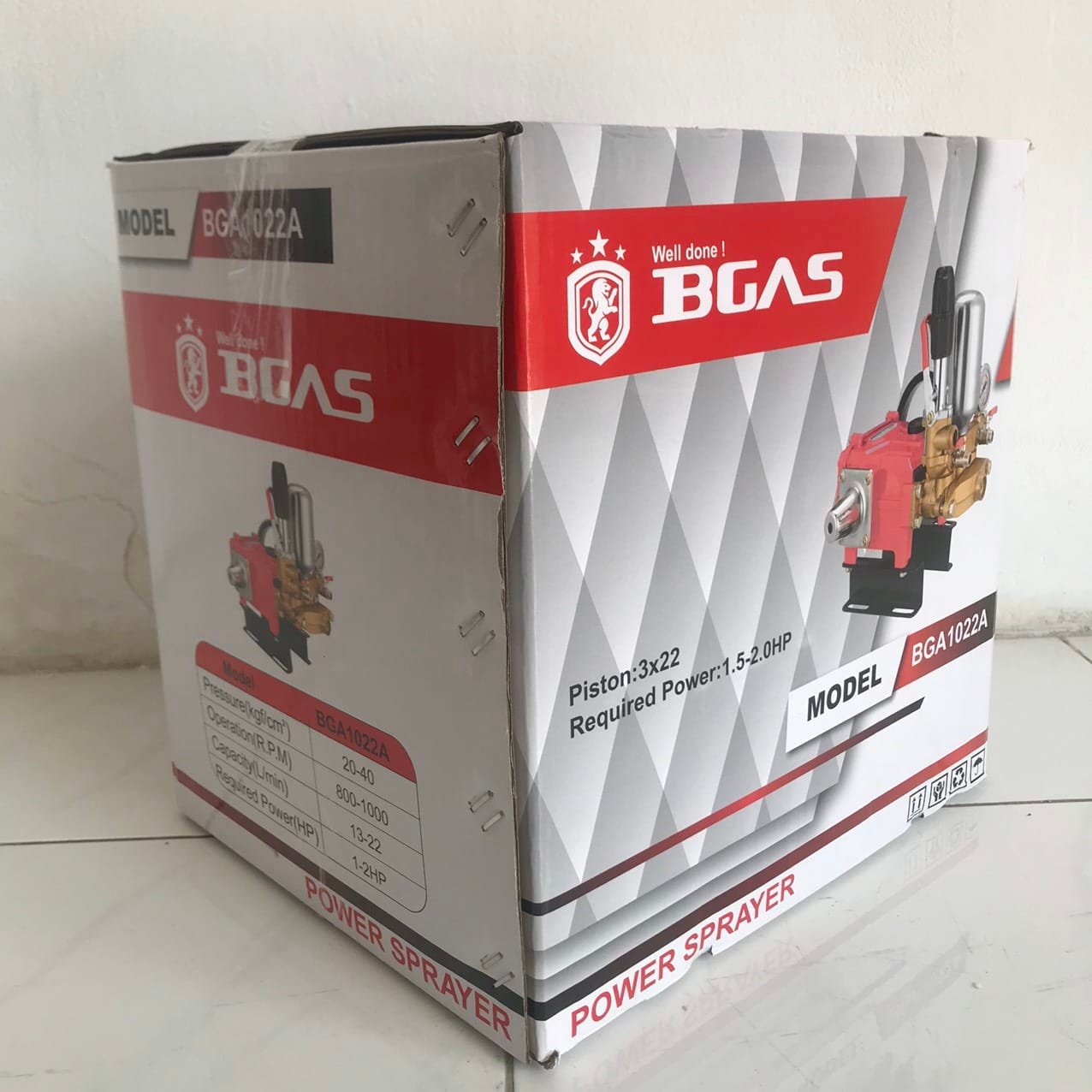Đầu Phun Áp Lực 1.5 -2 HP BGAS BGA-1022A -Hàng Chính Hãng