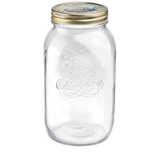 Hũ thủy tinh nắp vặn Quattro 1500ml- Hàng chính hãng