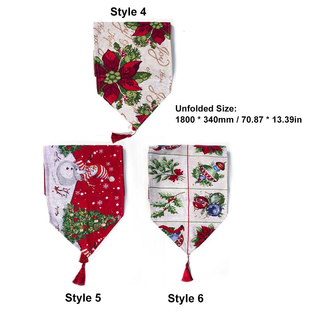 Khăn trải bàn table runner, trang trí bàn ăn tiệc giáng sinh