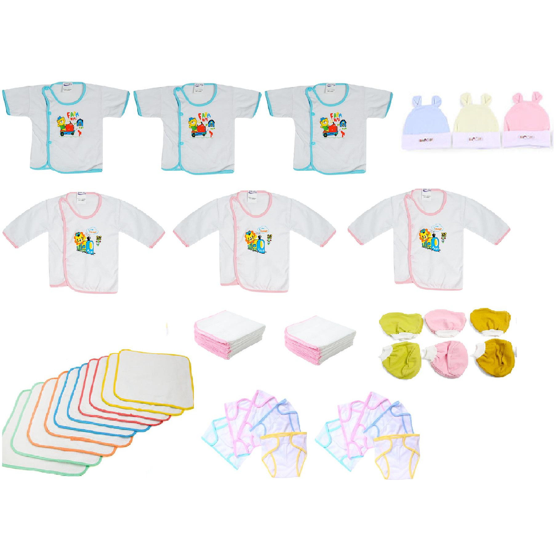 Set 45 món đồ cho bé sơ sinh từ 0 đến 3 tháng tuổi