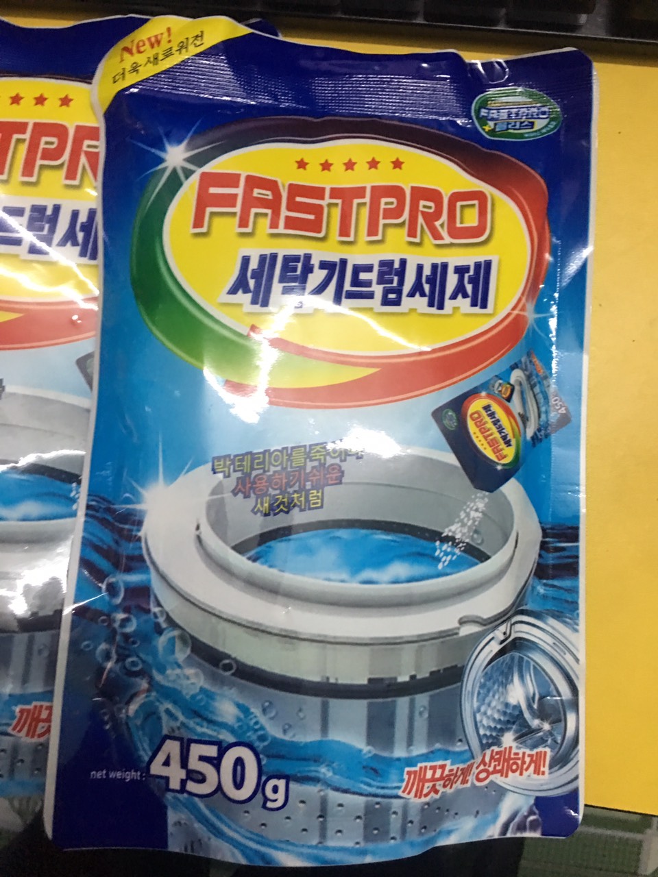 Combo 2 gói bột tẩy vệ sinh lồng máy giặt Hàn Quốc,Bột tẩy lồng máy giặt
