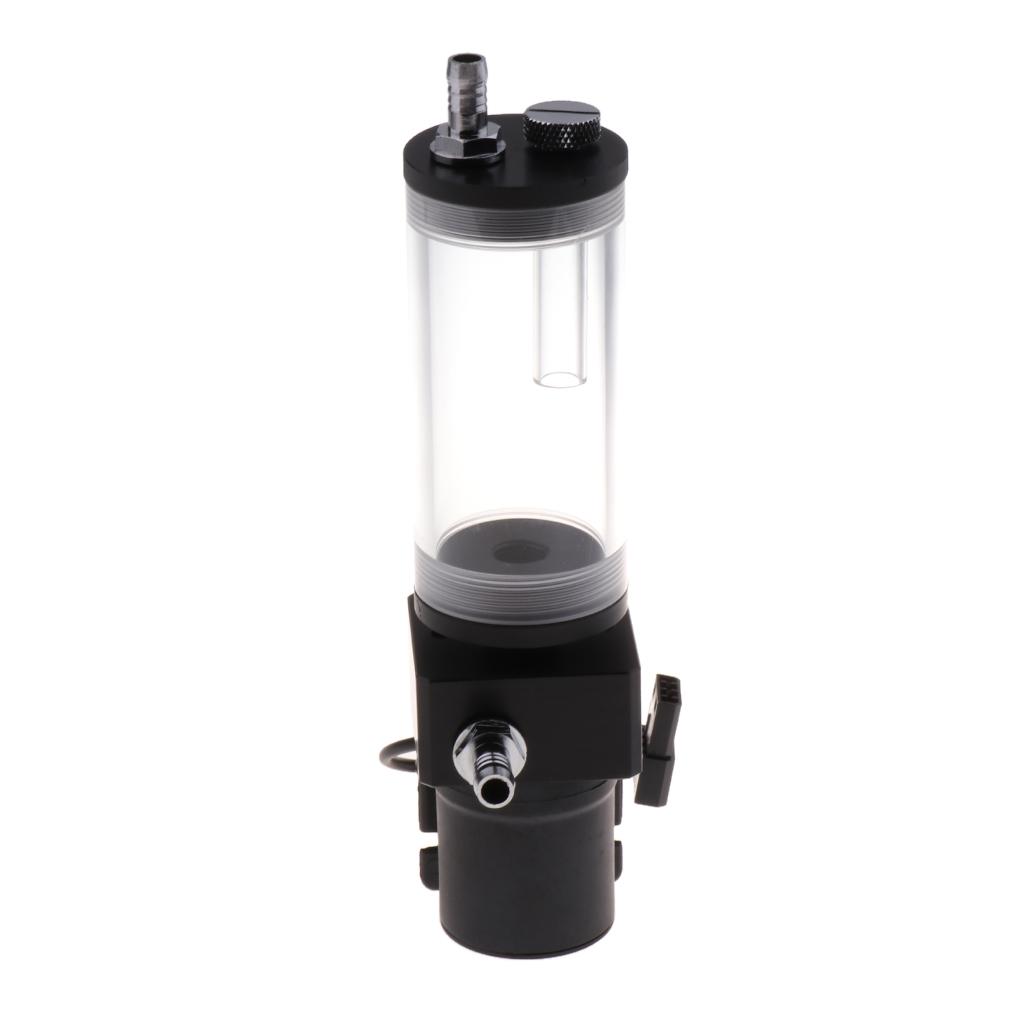 Cylinder Water Tank +G1/4 Thread 19W Pump Computer Water Cooling Radiator