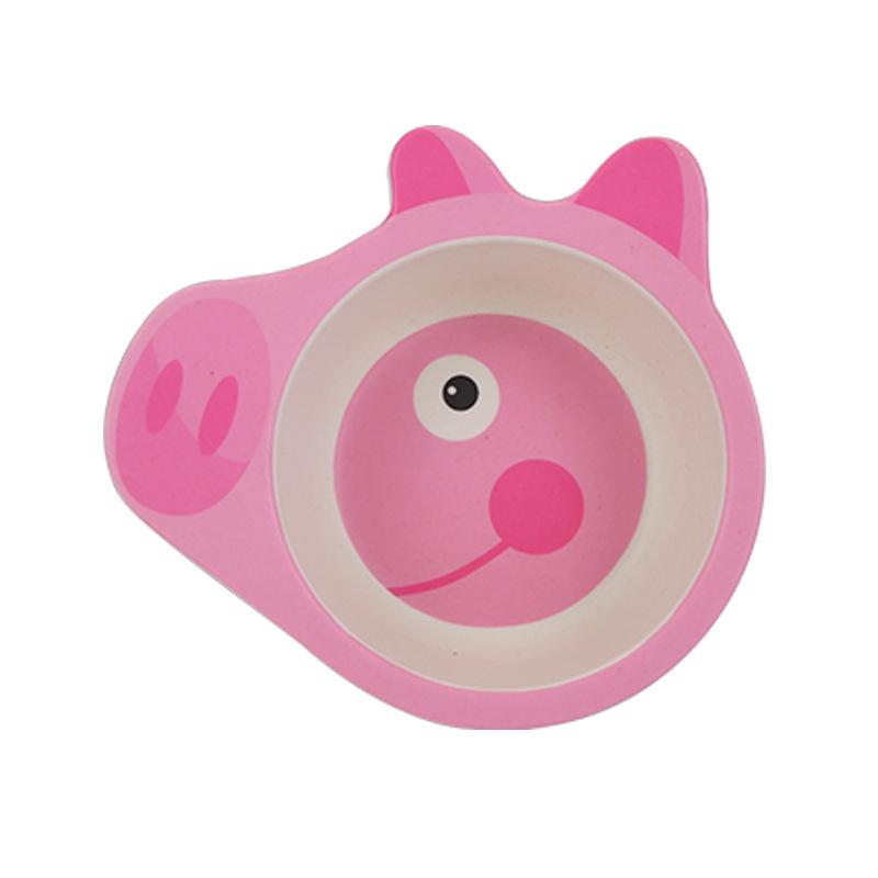 Sức Khỏe Trẻ Em Sợi Tre Tự Nhiên Bát Hoạt Hình Dễ Thương Động Vật Món Ăn Cho Bé Bộ Đồ Ăn Trẻ Em Trẻ Sơ Sinh Cho Bé Tấm Hộp Quà Tặng