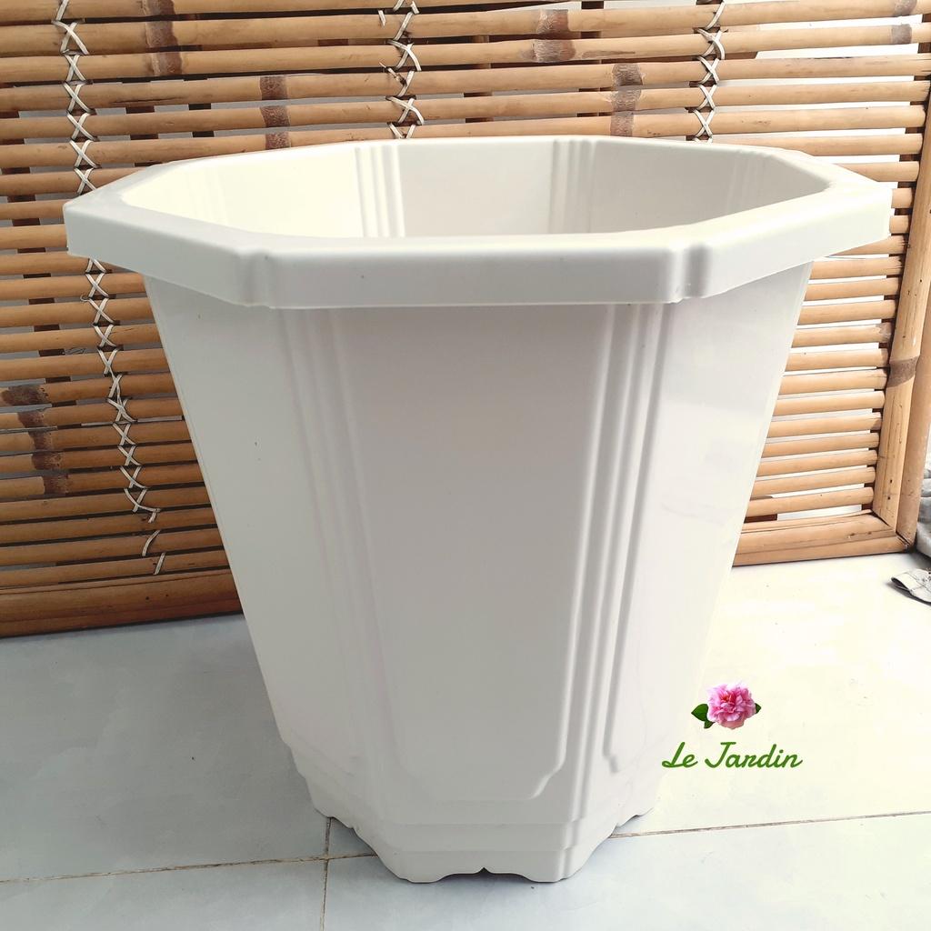 Chậu nhựa trồng cây cảnh hình bát giác cao 39cm