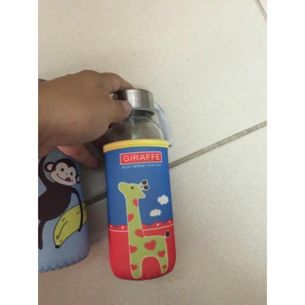 Bình thủy tinh có bọc giữ nhiệt 300ml