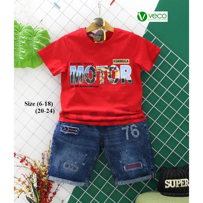 Áo thun bé trai veco size 60-70kg
