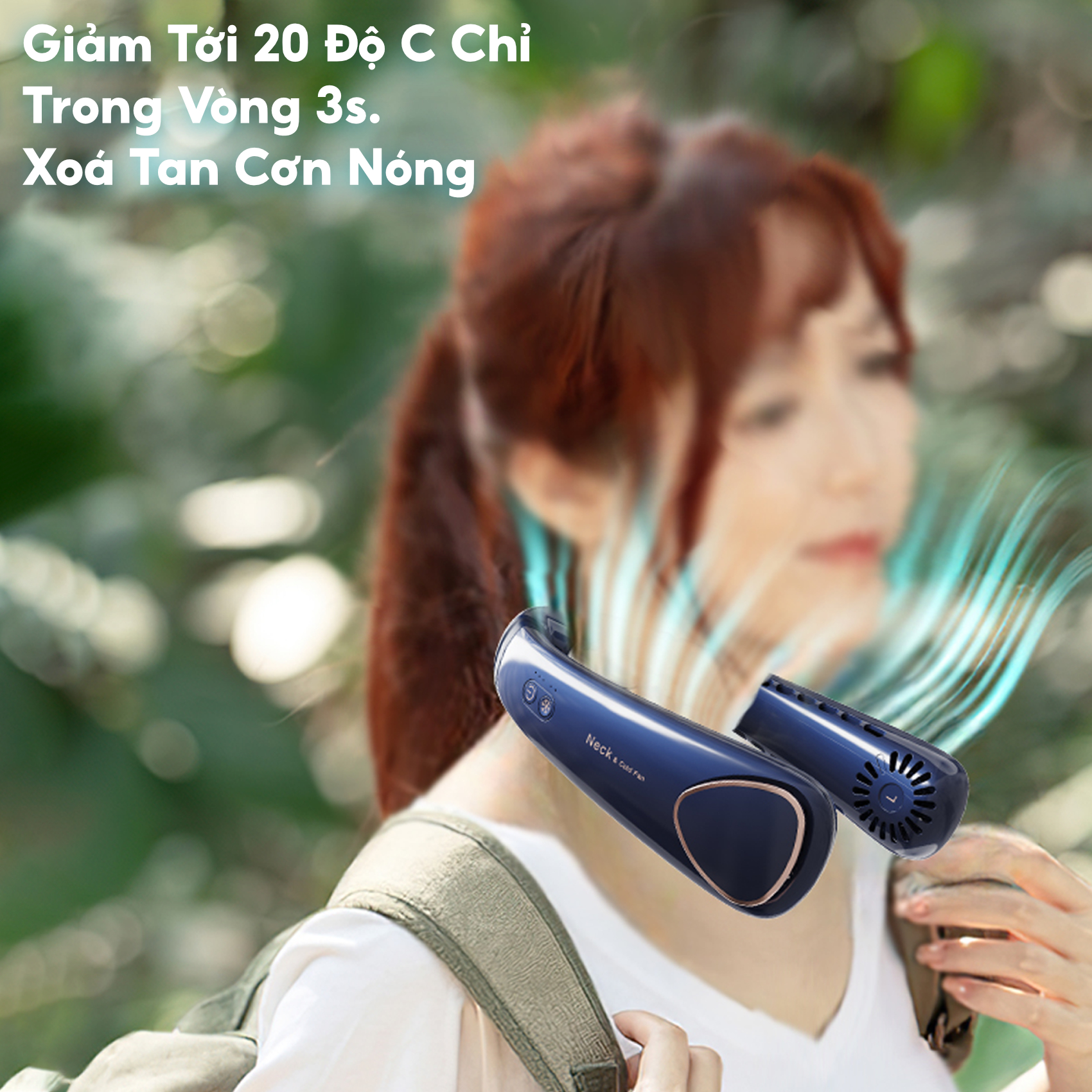 Quạt đeo cổ sò lạnh Half Horse với cục sò lạnh trang bị chip điện lạnh, giảm tức thì tới 20 độ chỉ sau 3 giây, thổi bay cơn nóng. Hàng chính hãng