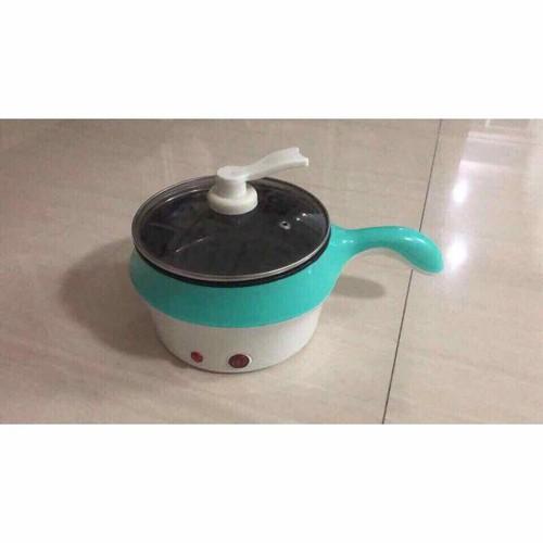 Nồi lẩu điện mini 2 tầng đa năng chống dính 18cm Tặng xửng hấp, Ca nấu mì nấu lẩu