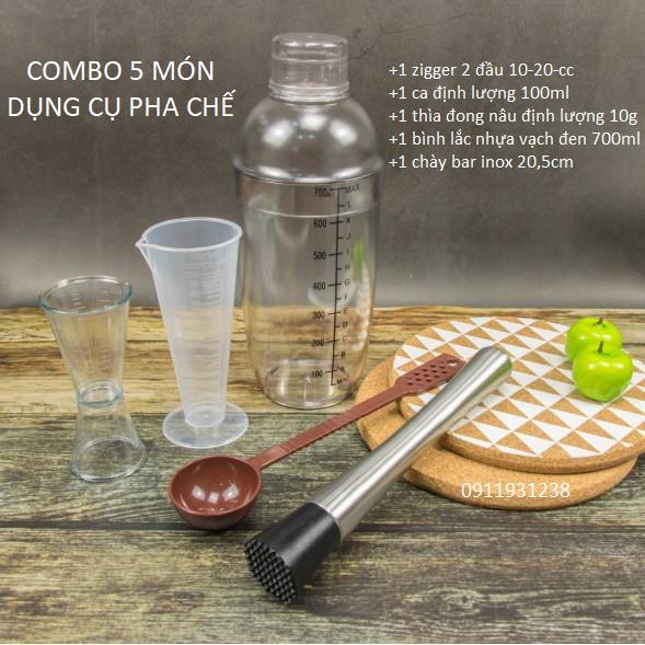 Combo dụng cụ pha chế 5 món ưa thích