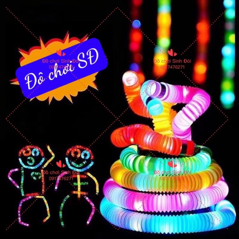 Ống lò xo xếp hình có đèn - 1 ống màu ngẫu nhiên