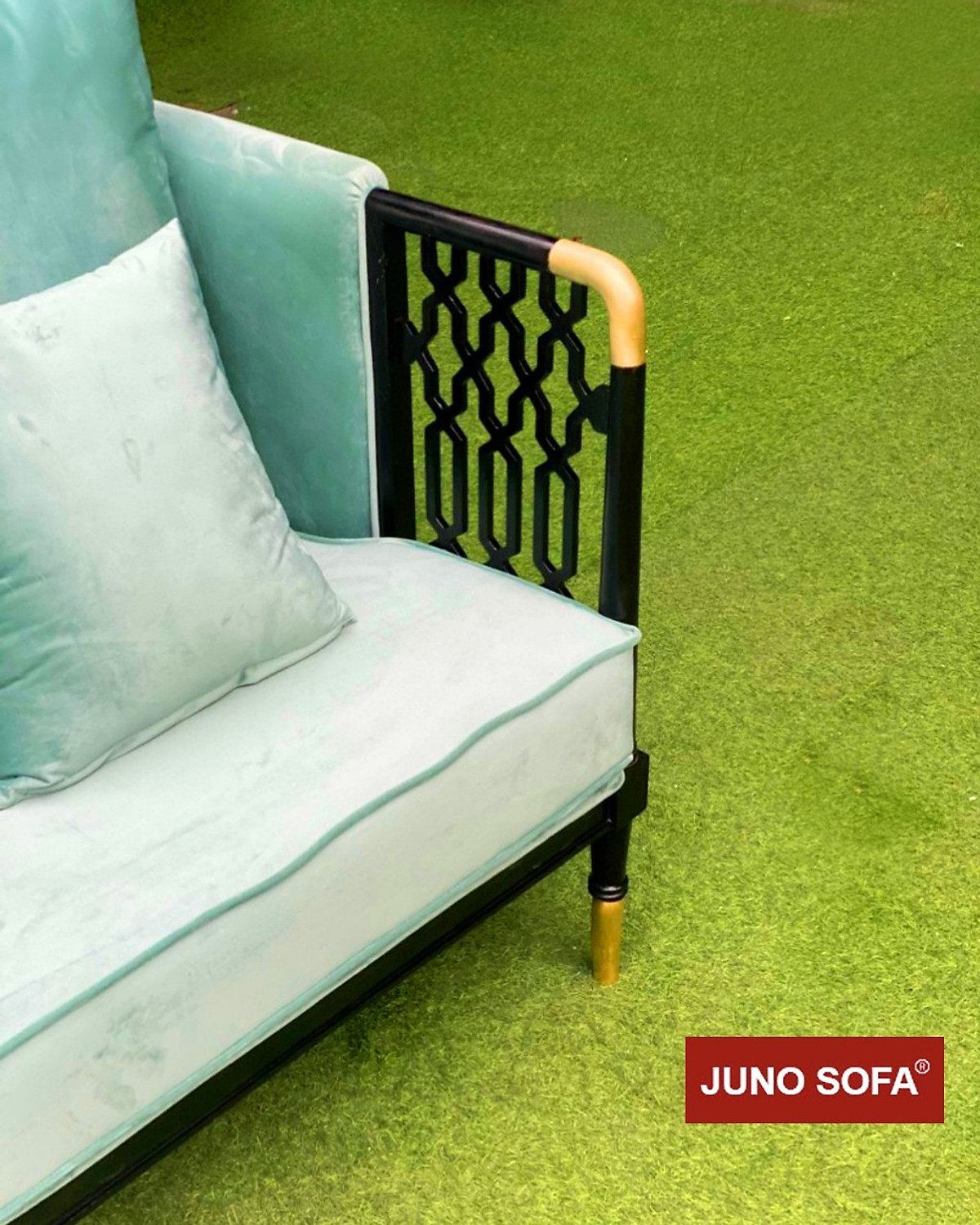 Bộ sofa Khung đồng Nệm Cao Cấp Juno Sofa dài 2m