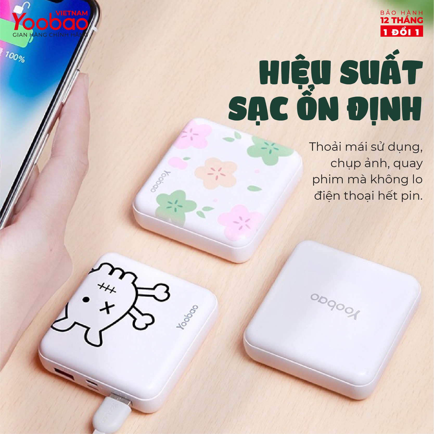 Sạc dự phòng 10000mAh Yoobao M4 - Hàng chính hãng