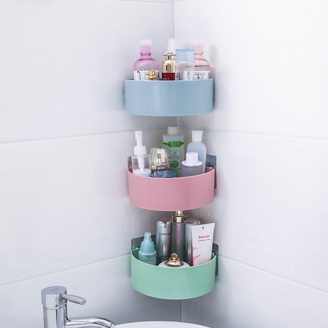Kệ Đựng Đồ Phòng Tắm Phòng Hình Tam Giác Dán Tường H070
