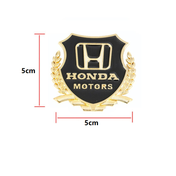 Bộ 2 logo bông lúa dán xe hơi, ô tô cao cấp