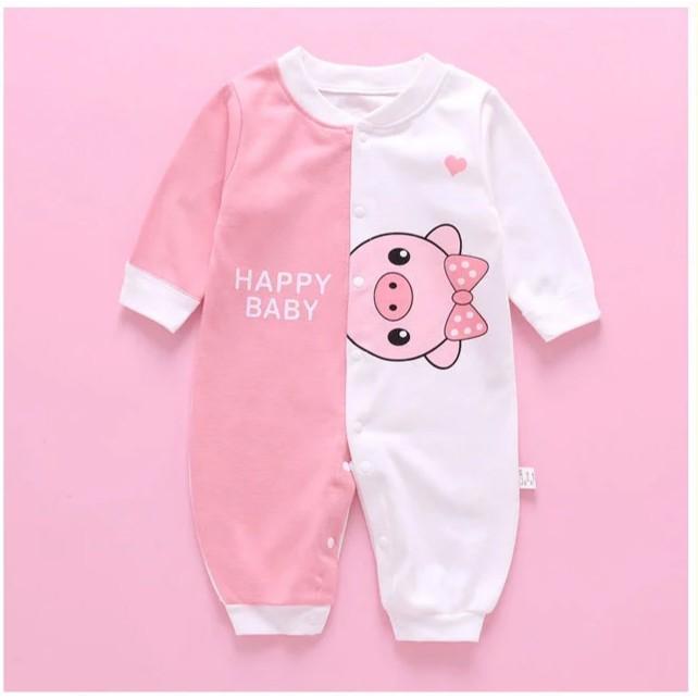 Body liền thân dài tay cotton cho bé trai và bé gái sơ sinh từ 3-17kg, hàng  đẹp xuất Hàn | Tiki