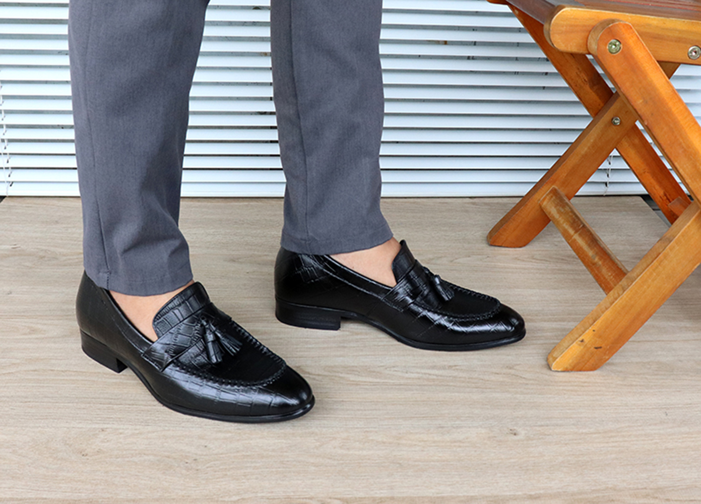 GIÀY TĂNG CHIỀU CAO GIÀY CAO DÀNH CHO NAM GIỚI T&TRA S1032 CÁ SẤU - CAO 6CM GIÀY ĐỘN NAM CAO VƯỢT TRỘI