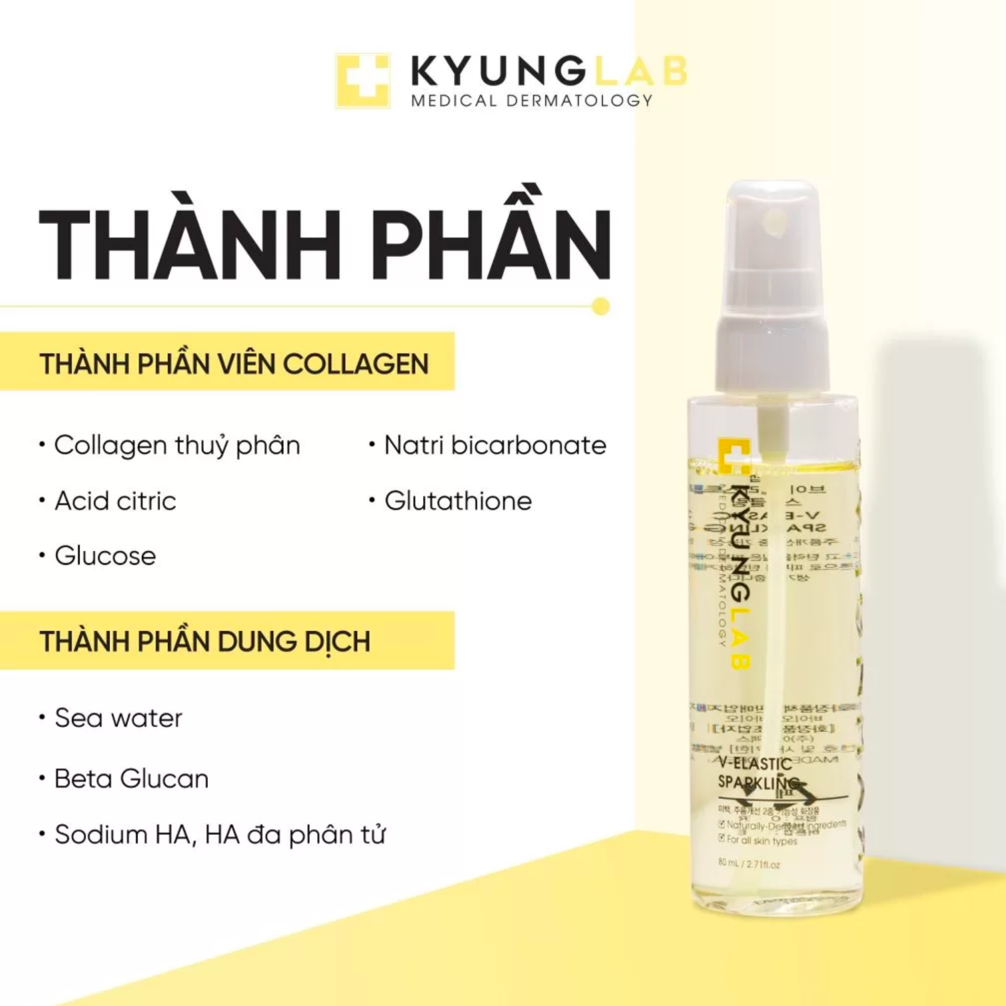 Xịt căng bóng dưỡng sáng da Kyunglab 80ML