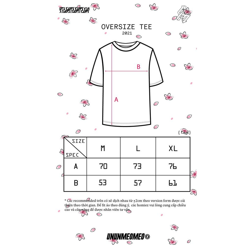 Áo thun in logo UnUnMeoMeo - Unisex - Vải Thun Cotton 100% - From Rộng Tay Lỡ - Ủn Ủn Meo Meo