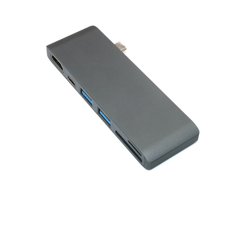 Hub chuyển đổi cổng type C ra USB 3.0, hdmi, đọc thẻ nhớ