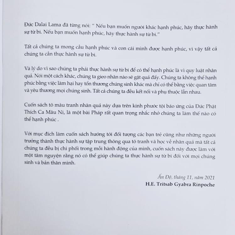 Sách - Sách tô màu tranh nhân quả