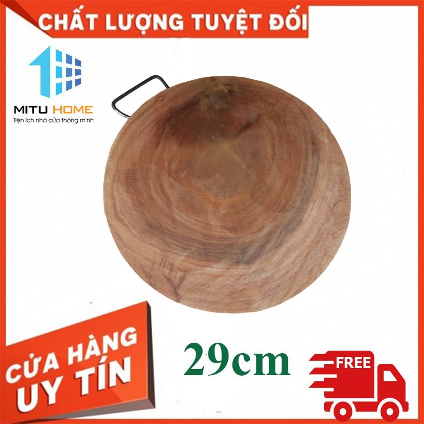 Thớt gỗ nghiến cao cấp hàng Việt Nam 29 cm - chuyên dùng cho thớt thái, thớt chặt