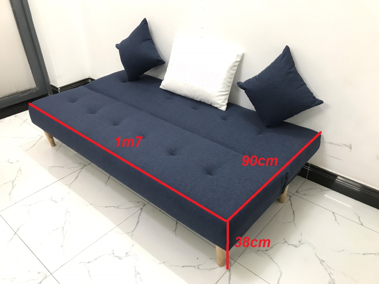 Bộ ghế sofa giường 1m7x90 sofa bed sofa phòng khách linco09