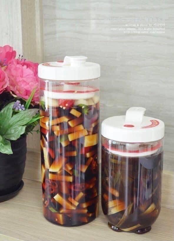 Hộp Muối Dưa Cà Tiện Lợi Cao Cấp Dung tích 2.1 lít và 1.3 lít INL412, INL413