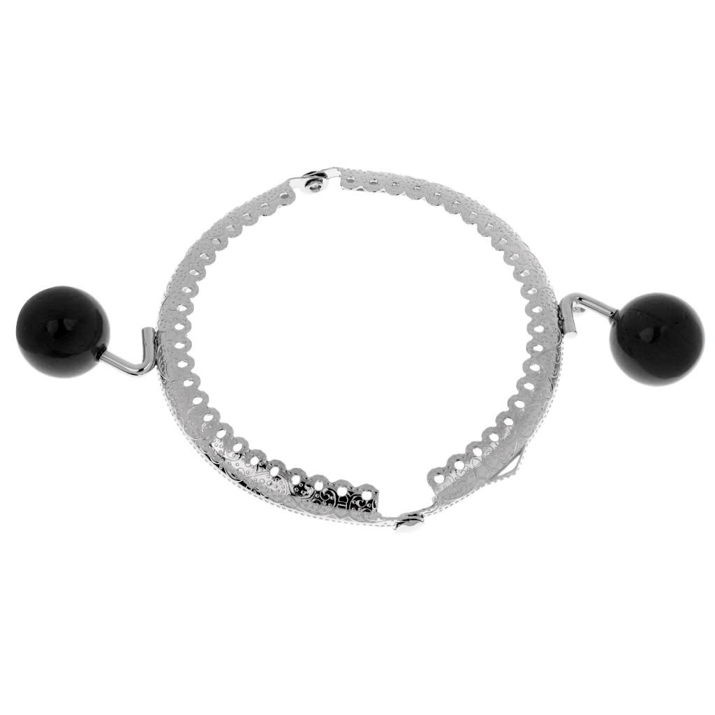 8.5cm Metal Frame Clasp For Purse Handle Bag Candy Bead Head