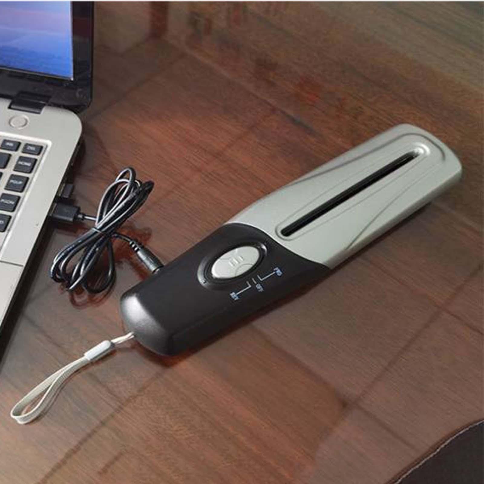 Compact Handheld Paper Shredder Cutting Tool USB/Battery Powered Strip Cut A4 A6 Capacity 2L Paper Cutter for Home Documents Notes Portrait