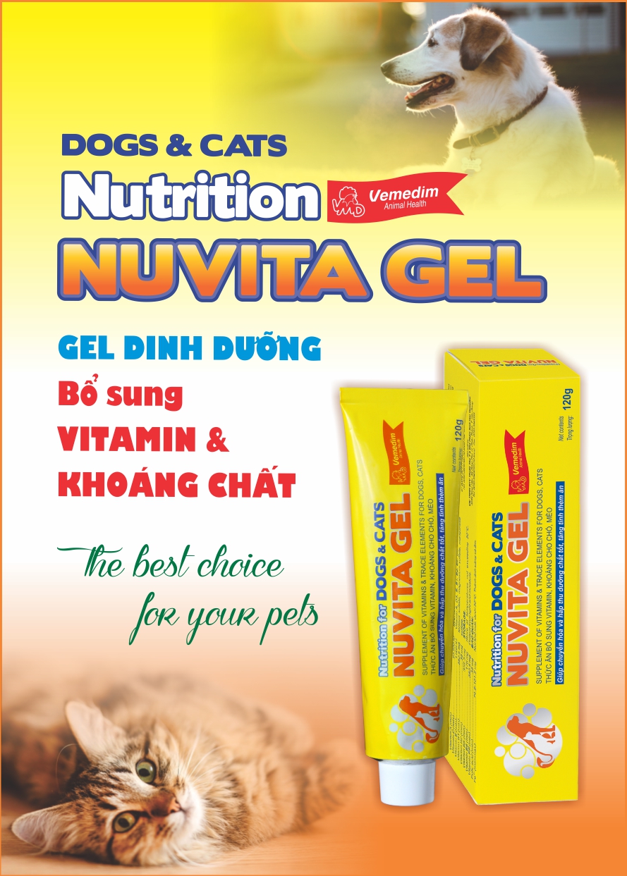 Gel Dinh Dưỡng Chó Mèo Biếng Ăn - Nuvita Gel 120g