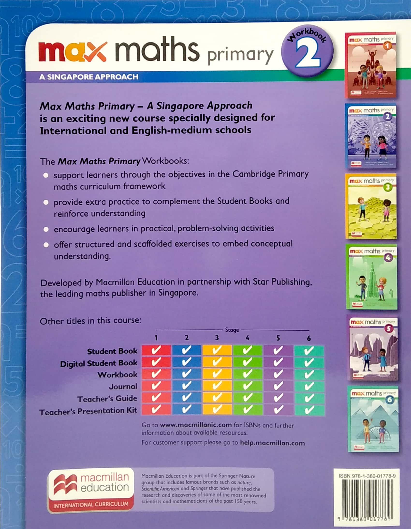 Sách ngoại văn: Max Maths Primary A Singapore Approach Grade 2 Workbook