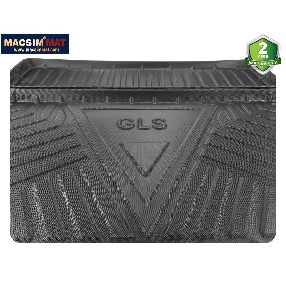 Thảm lót cốp xe ô tô Mercedes GLS 2015 - 2019 nhãn hiệu Macsim chất liệu TPV cao cấp màu đen