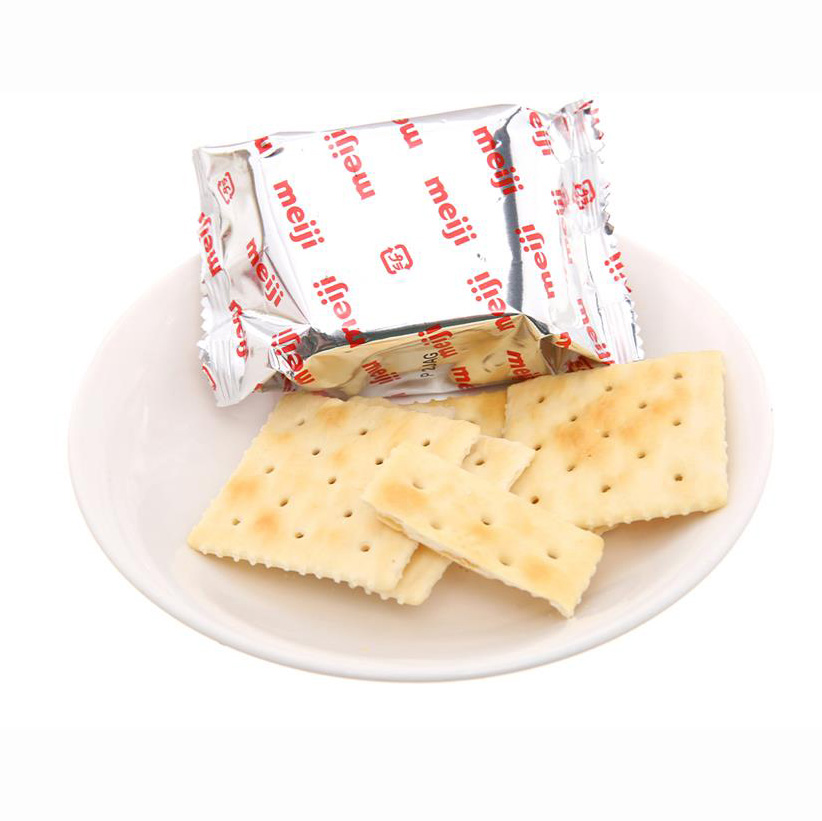 [Made in Singapore] Bánh Meiji Plain Crackers 104g