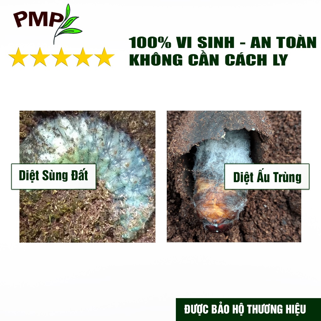 Combo chế phẩm vi sinh trừ bệnh, trừ sâu PMP cho rau sạch, hoa, cây cảnh (Biomic &amp; Killpa)