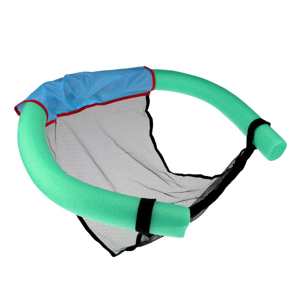 Swimming Noodle Chair Floating Sling Stick Mesh Net Seat Bed Size S Red