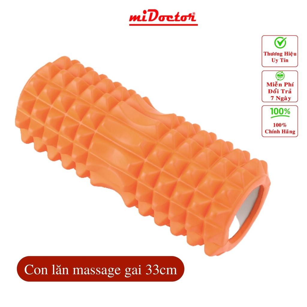 Con Lăn Foam Roller Massage Gai 33cm Dãn Cơ Tập Gym, Yoga, Thể Hình miDoctor