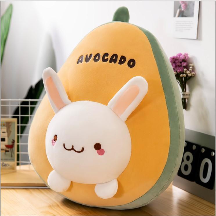 Gấu Bông Bơ Tròn Nhồi Bông Êm Mịn Dễ Thương