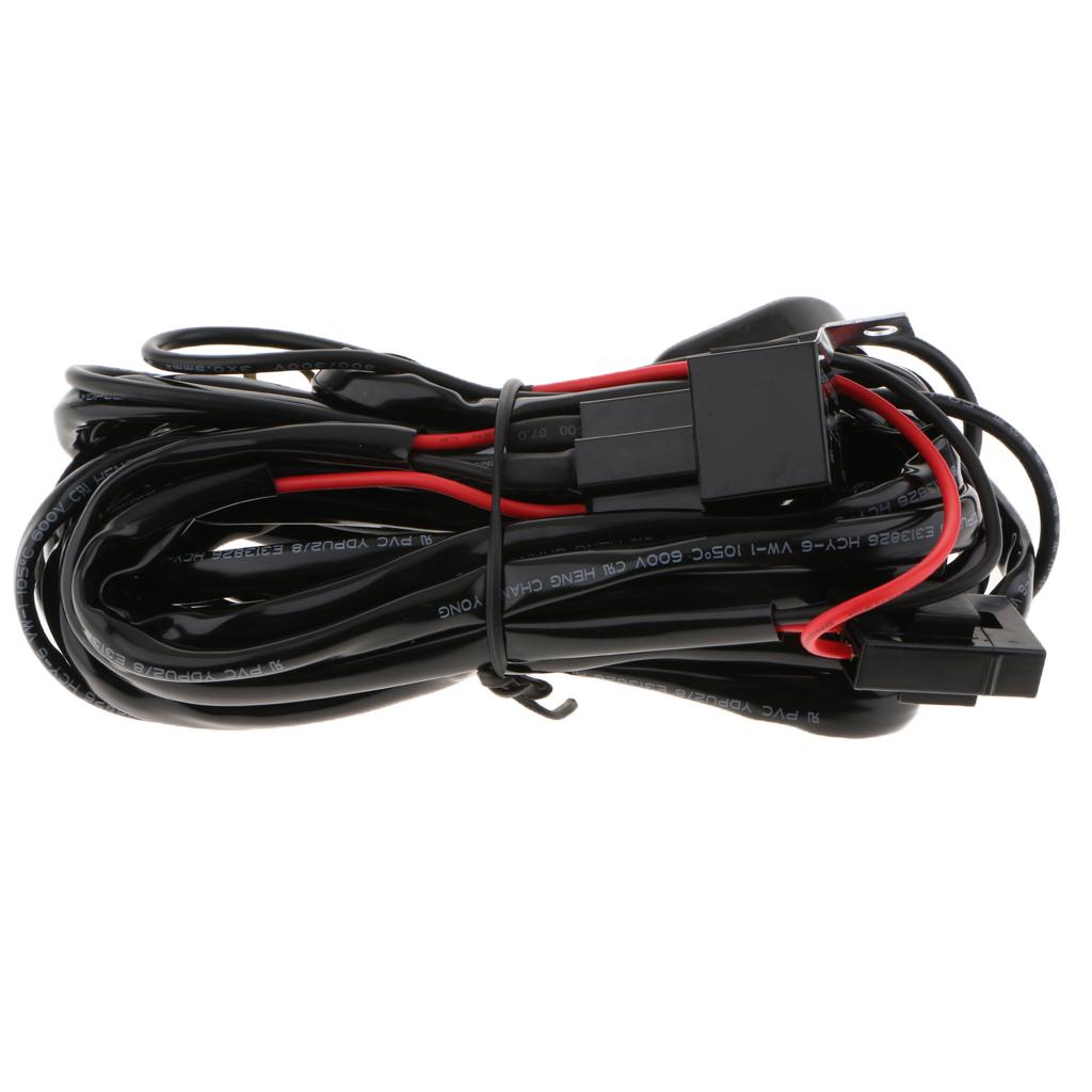 12V 40A Remote Control Wiring Harness Kit Switch Relay  Light Bar