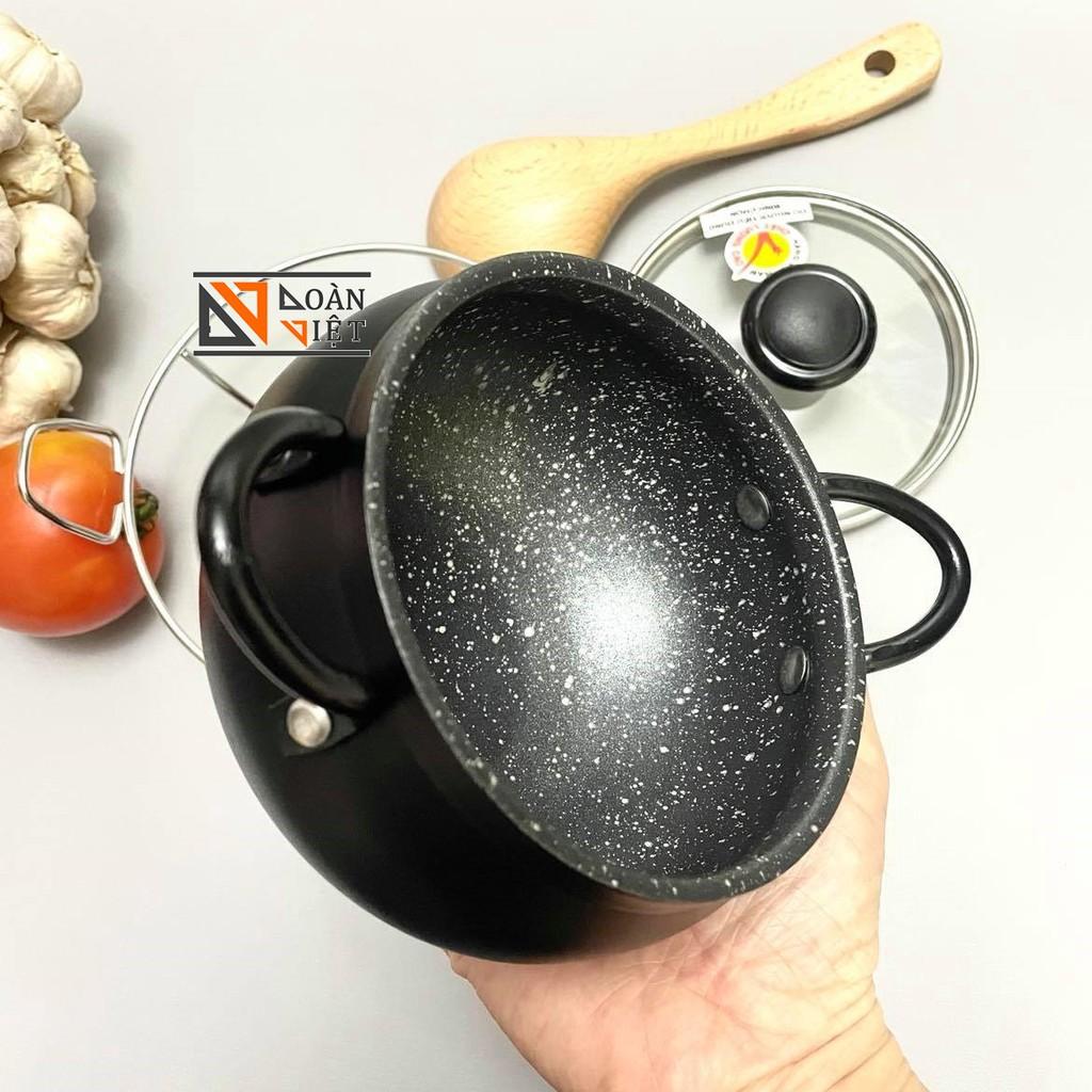 Thố Nồi cơm niêu mẫu MỚI- HỢP KIM NHÔM VÂN ĐÁ CHỐNG DÍNH . Dùng KHO QUẸT, CƠM CHÁY. đồ gia dụng nhà bếp pha chế làm bánh nguyên liệu