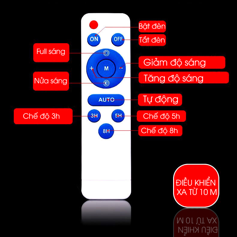 Đèn năng lượng mặt trời MAXTECH bóng to 150w, 200w, 250w, 300w - Đèn LED, IP chống nước, bụi - D1370