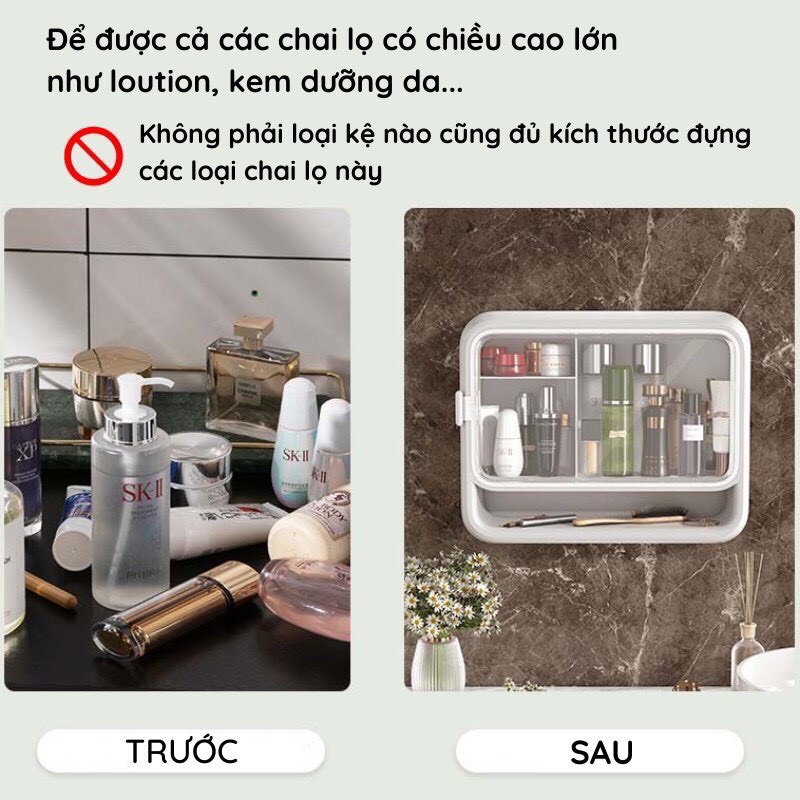 Kệ đựng đồ dùng LSM BOX, đựng mỹ phẩm treo tường - kiêm tủ đựng th uốc gia đình sang trọng