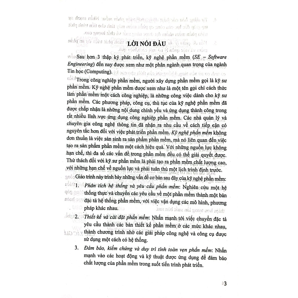 Giáo Trình Kỹ Nghệ Phần Mềm